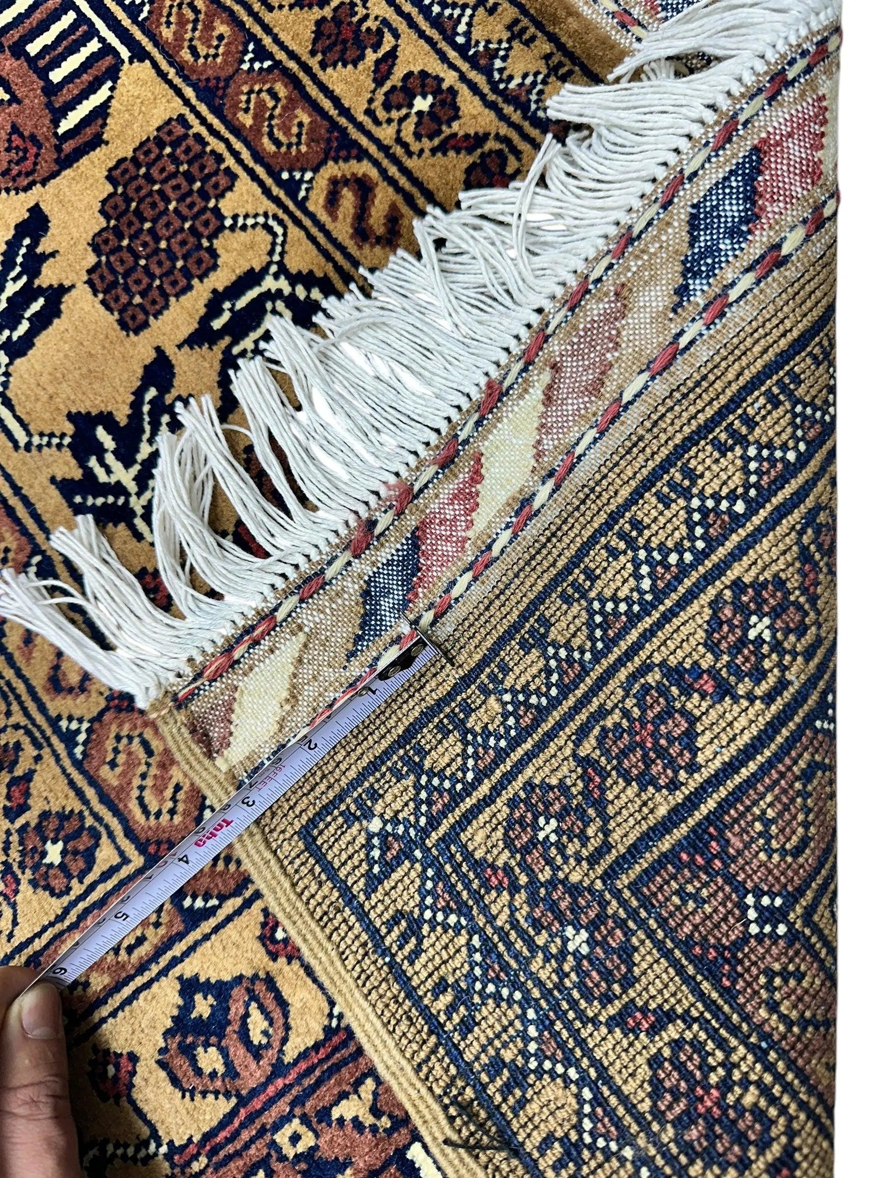 Hand-Knotted Zerkhaki Afghan Wool Area Rug – 6'7" x 9'7" | Rich Brown Tones, Durable Craftsmanship Rugistan