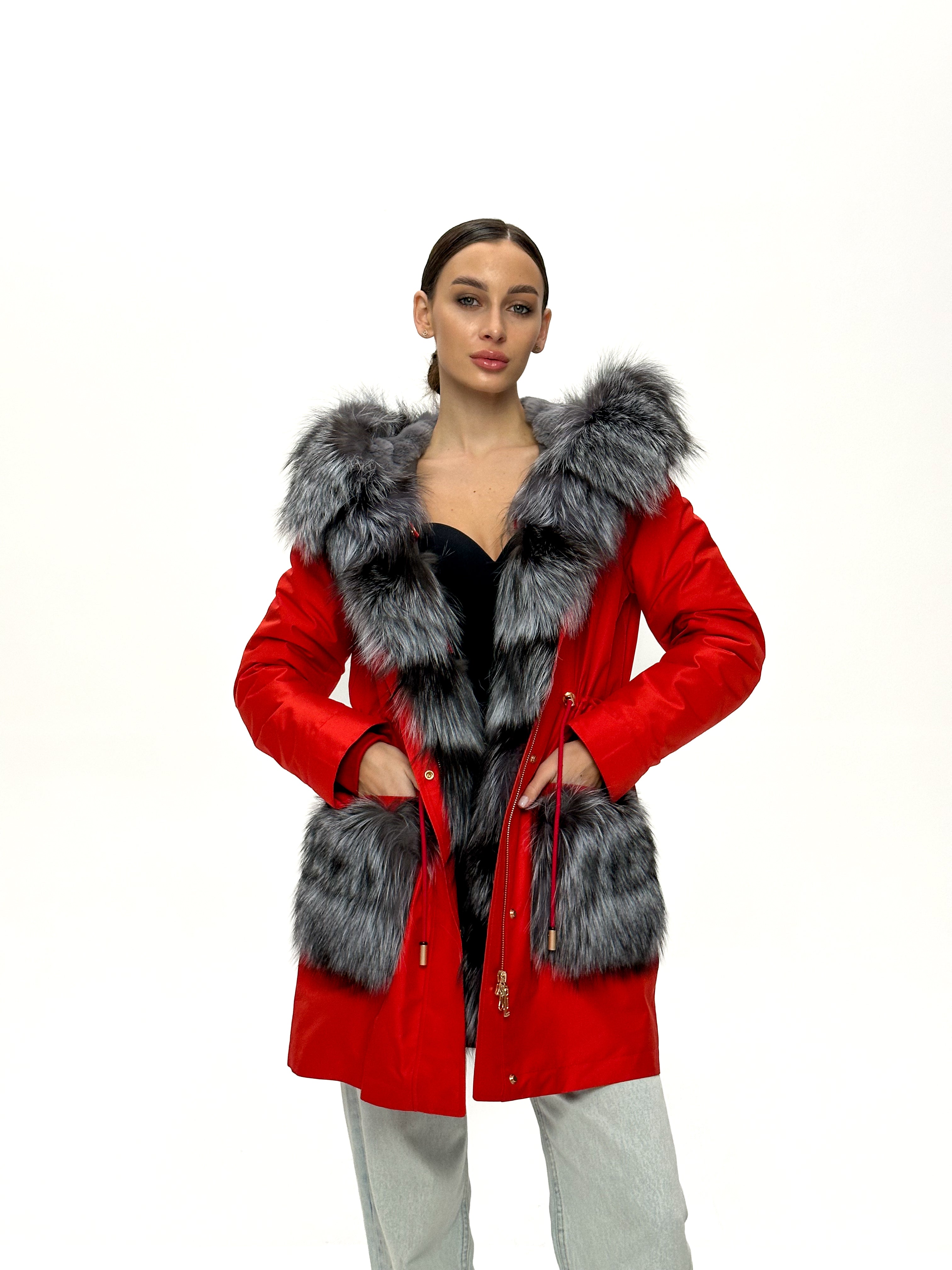 Genuine Silver Fox Fur Rabbit Fur Insulated Parka Alaska® Outerwear Company