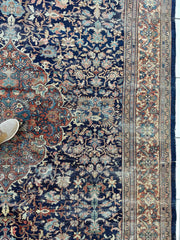 Antique Persian Mahal Rug 8’3”x12’ - Circa 1900 Treasure Rugistan