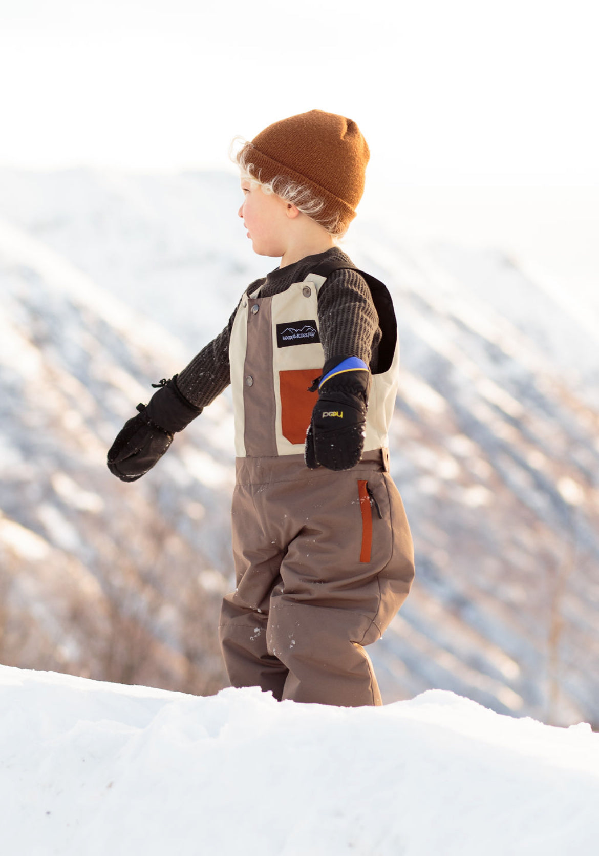 Waterproof Snow bib for youth and toddler Keep the Littles Wild