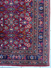 Persian Mashhad I Fine Allover Rug Wool 7 x 10 Rugistan