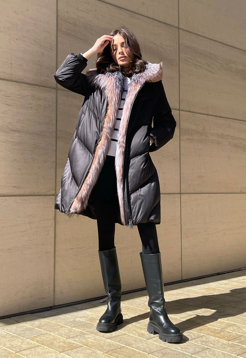 Léa Genuine Silver Fox Down Fill Puff Parka Alaska® Outerwear Company