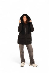 Double-hooded Insulated Bio-Down Coat