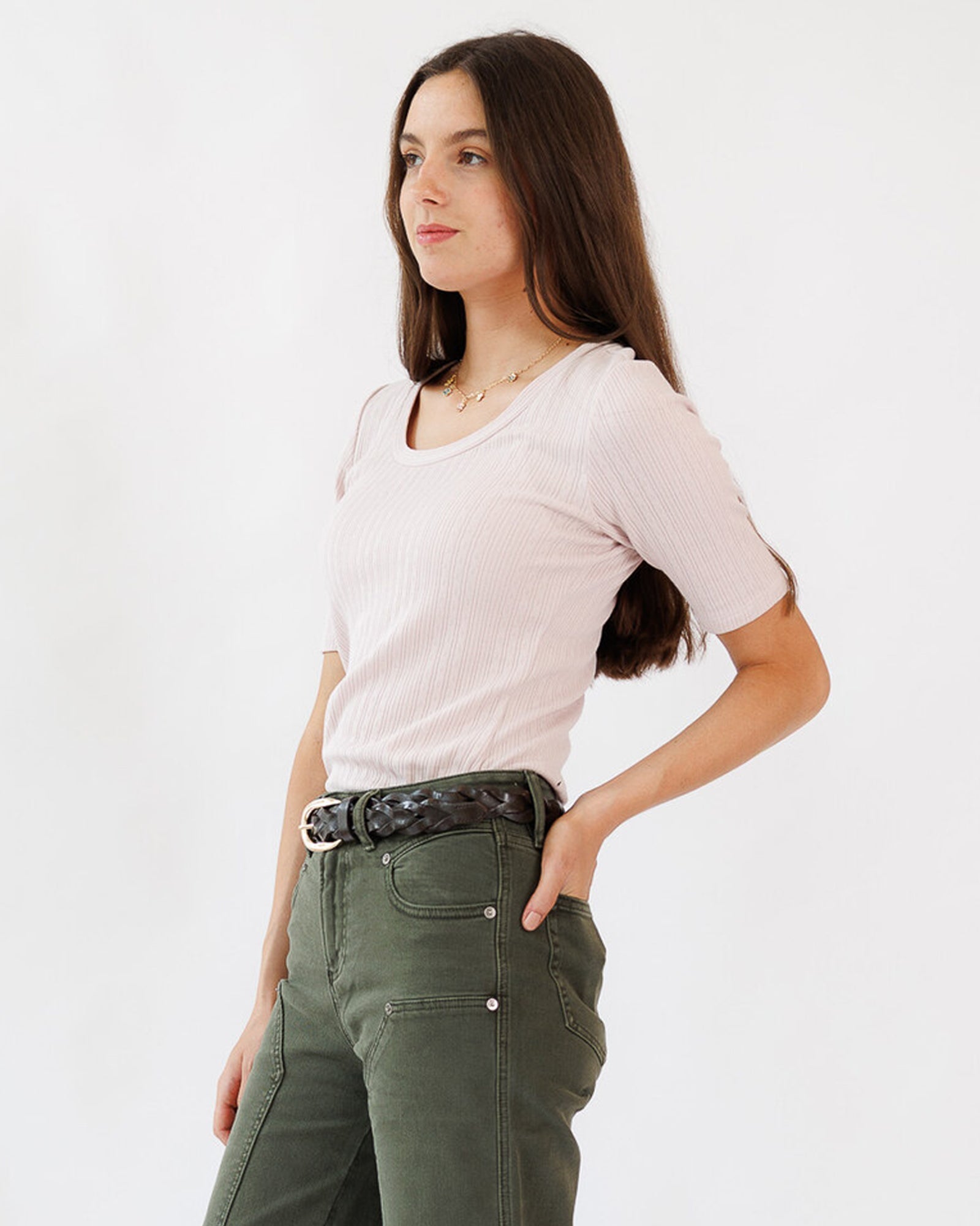 Pointelle Perfection Tee Downeast