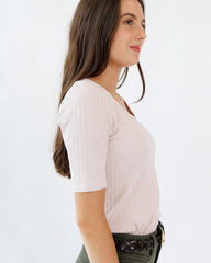 Pointelle Perfection Tee Downeast