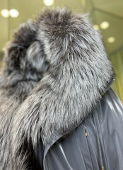 Genuine Silver Fox Fully Lined Hood Rabbit Insulated Parka Alaska® Outerwear Company