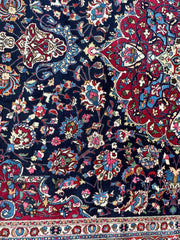 Persian Mashhad Hand Knotted Wool Area Rug 9’9” x 13’3” Rugistan