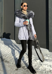 Genuine Silver Fox Fur Trim Rabbit Fur Insulated Parka Alaska® Outerwear Company