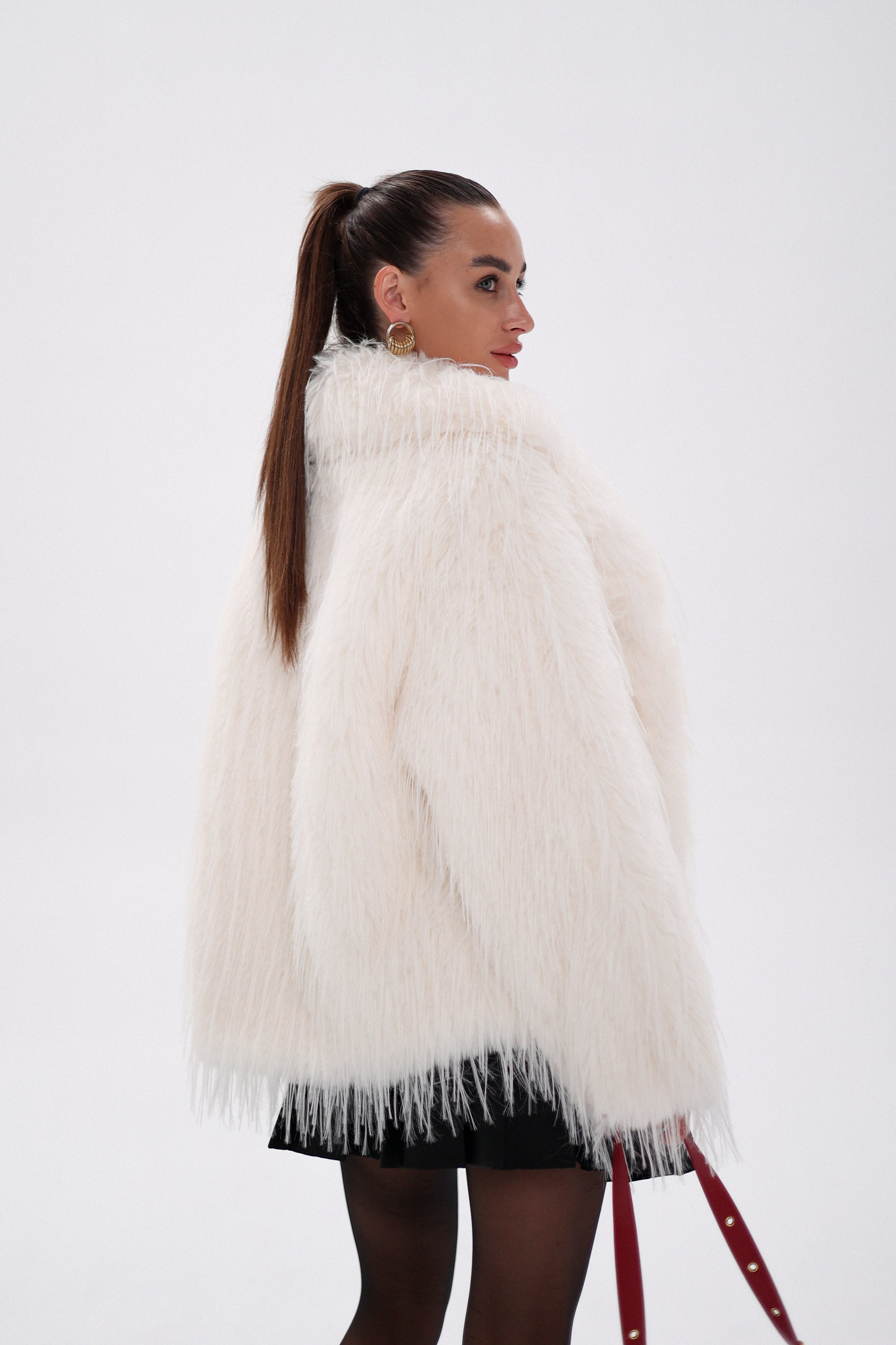 Faux Ostrich Luxe Wool Blend Coat Alaska® Outerwear Company