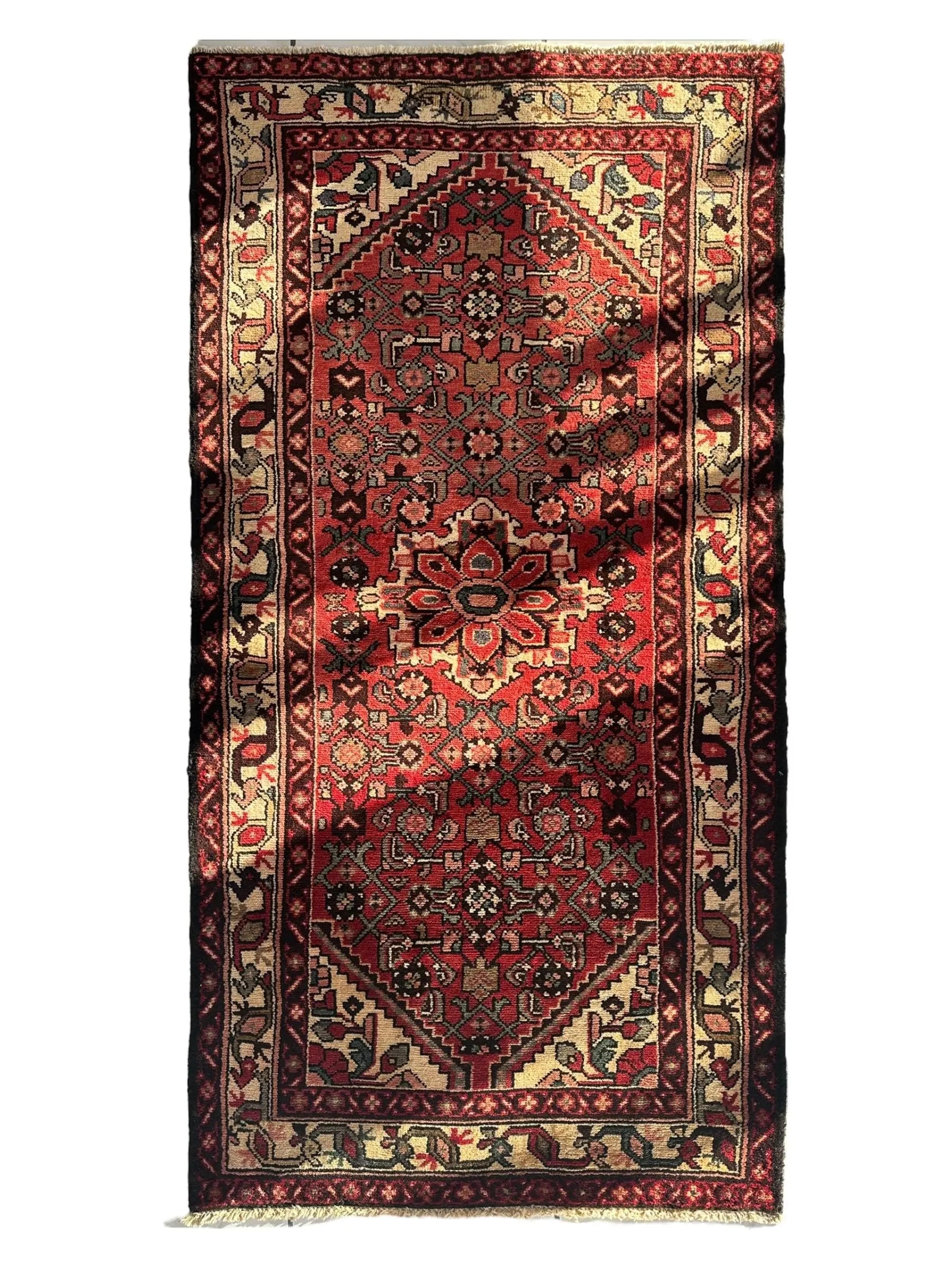 Vintage Persian Hamadan Rug 3’7” x 6’8” Rugistan