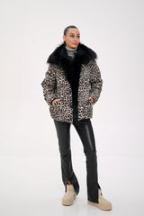 Genuine Polar Fox Leopard Luxe Down Parka Alaska® Outerwear Company