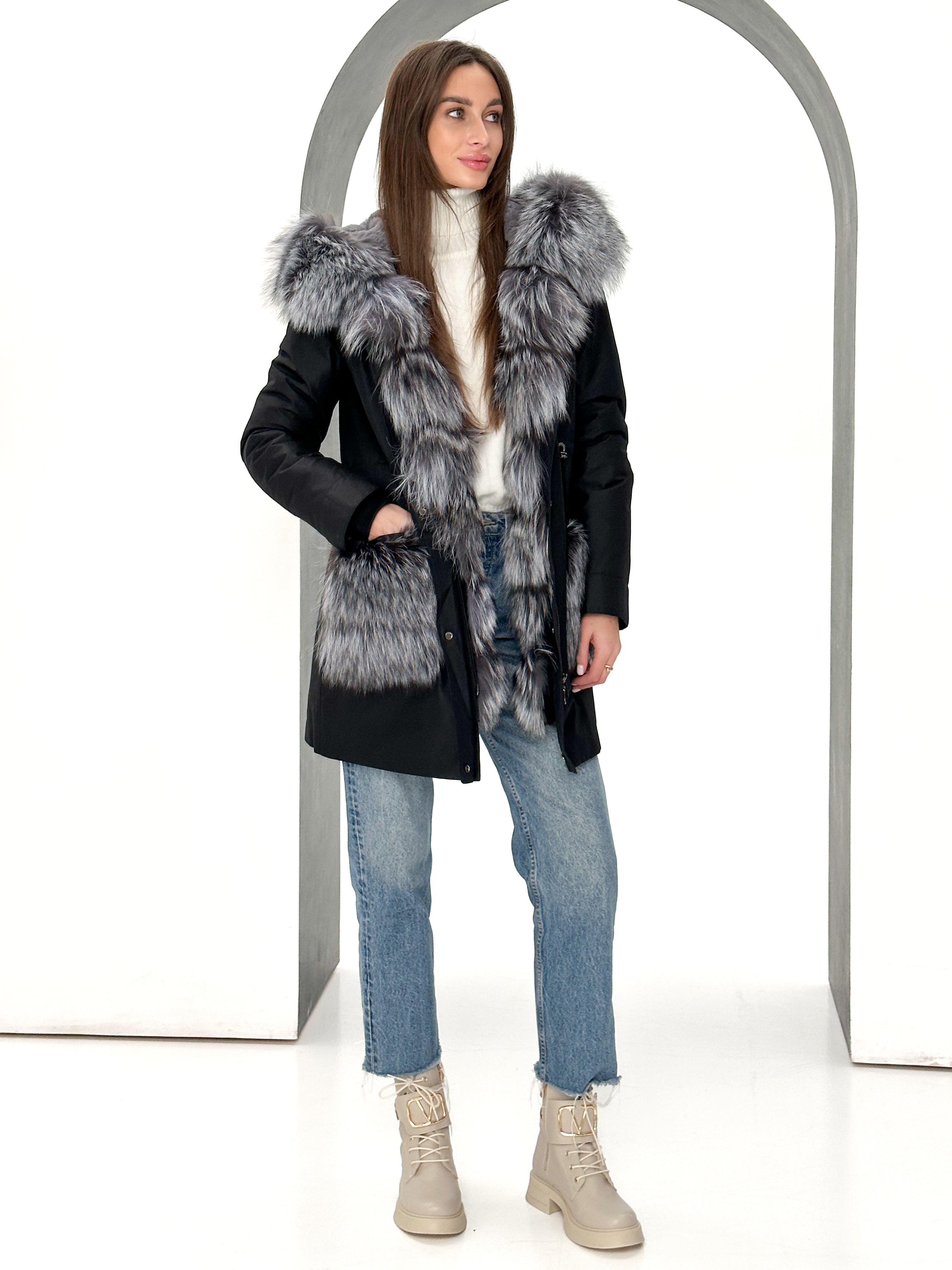 Genuine Silver Fox Fur Rabbit Fur Insulated Parka Alaska® Outerwear Company
