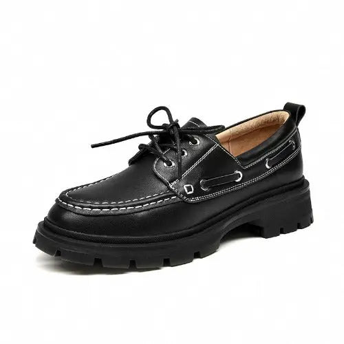 Women's Genuine Leather Platform Shoes | Elevated Style