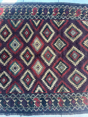 Antique 1900’s Tribal Baluch Wool Rug 4’5” x 8’6” Rugistan