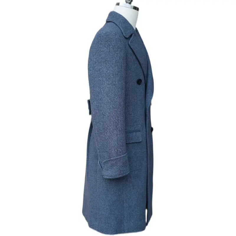 Men's Wool Double Breasted Polo Coat Family Shopolf