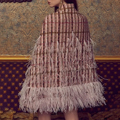 Cape-like woolen coat Family Shopolf