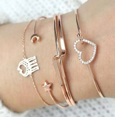 Bead Chain Bracelet Set Anklet Family Shopolf