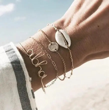 Bead Chain Bracelet Set Anklet Family Shopolf