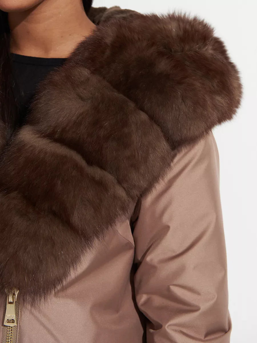 Genuine Polar Fox Fur Trim Rabbit Fur Insulated Parka Alaska® Outerwear Company