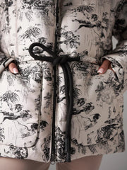 Monochrome Jacquard Down Fill Coat Alaska® Outerwear Company