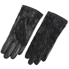 Lace-topped leather gloves Family Shopolf