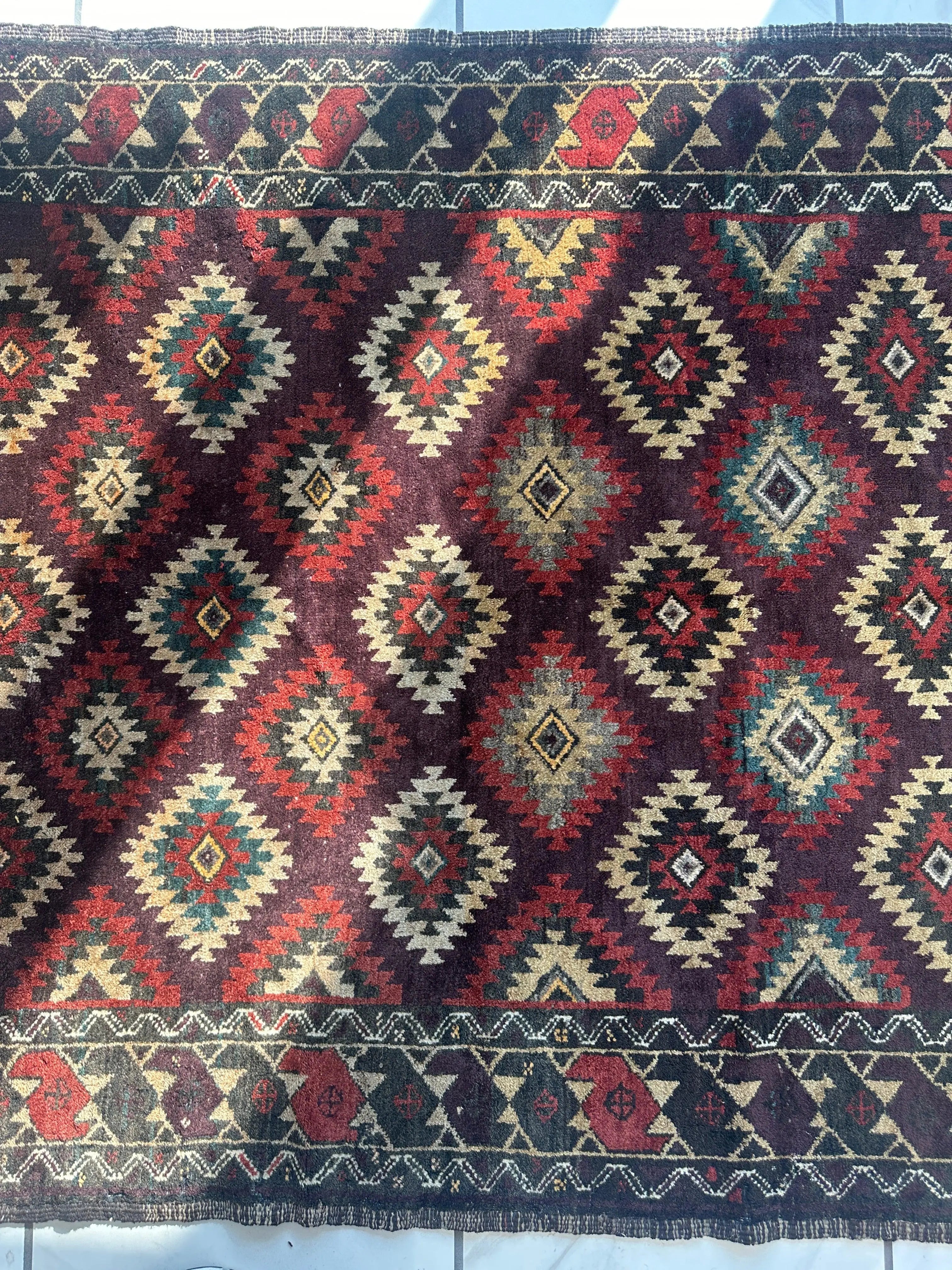 Antique 1900’s Tribal Baluch Wool Rug 4’5” x 8’6” Rugistan