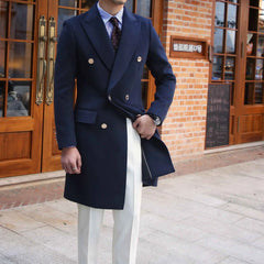 Wool Coat British Slim Fit Family Shopolf