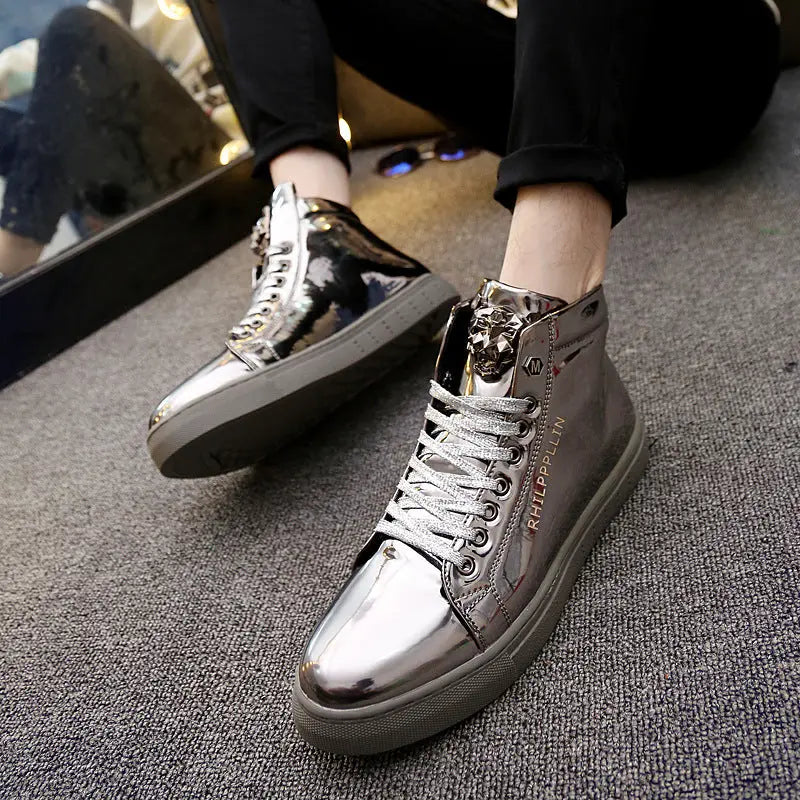 Men's British High-Top Boots Family Shopolf