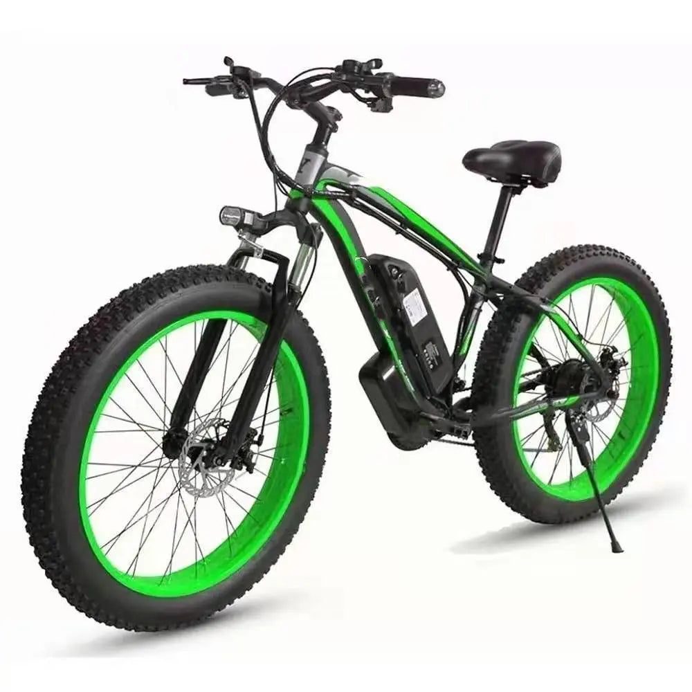 350W Electric Mountain Bike – 26 inch Snow Fat Tires, 60 km Range Family Shopolf