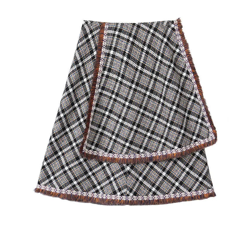 Fringed A-Line Skirt for Women – Trendy and Versatile Family Shopolf