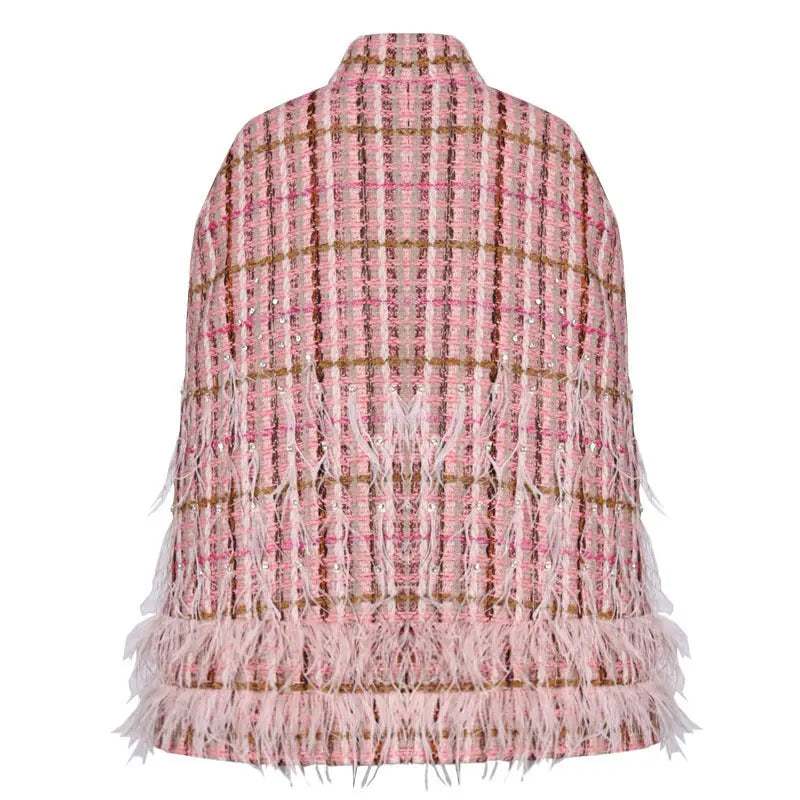 Cape-like woolen coat Family Shopolf