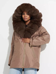 Genuine Polar Fox Fur Trim Rabbit Fur Insulated Parka Alaska® Outerwear Company