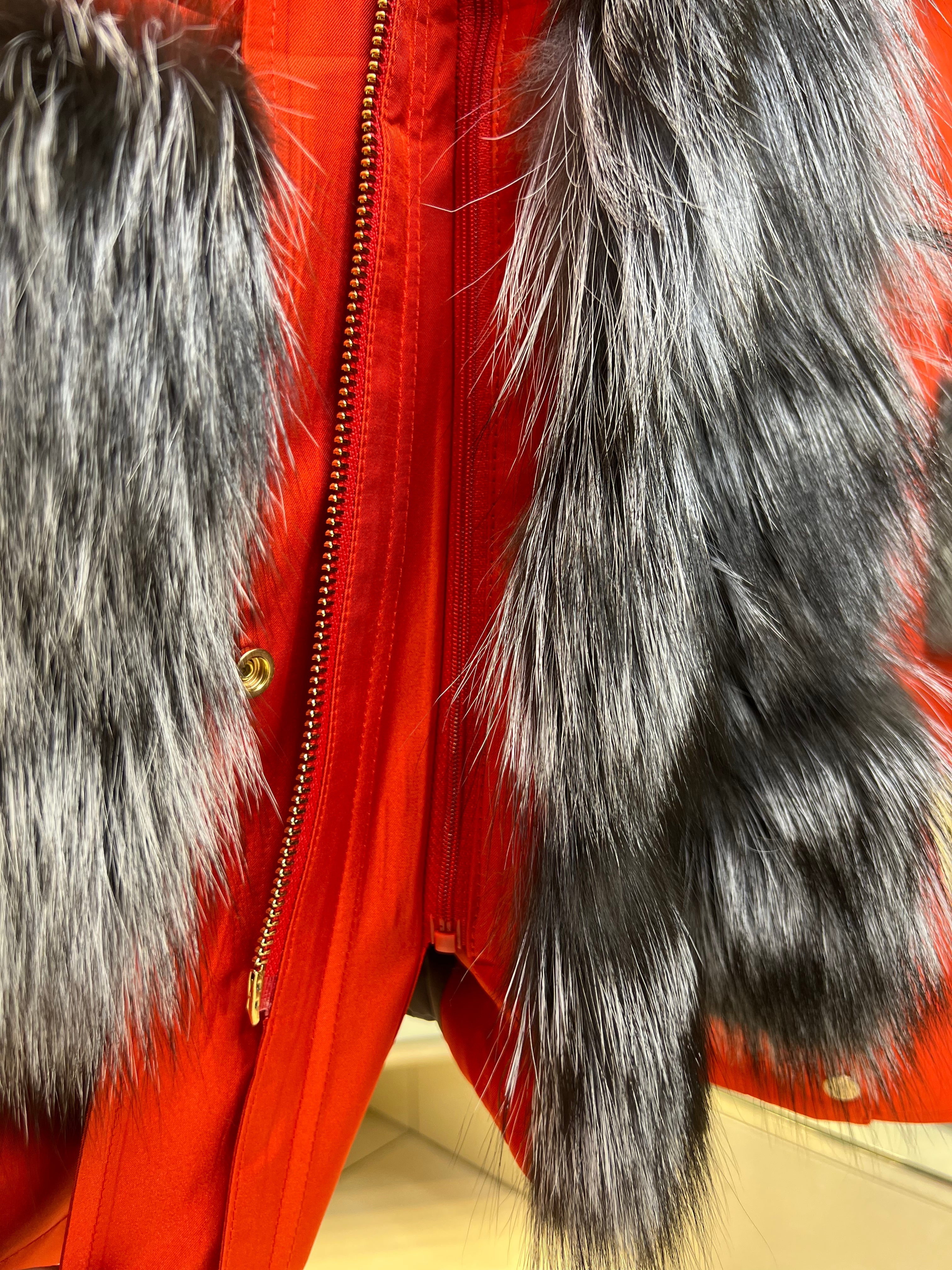 Genuine Silver Fox Fur Rabbit Fur Insulated Parka Alaska® Outerwear Company