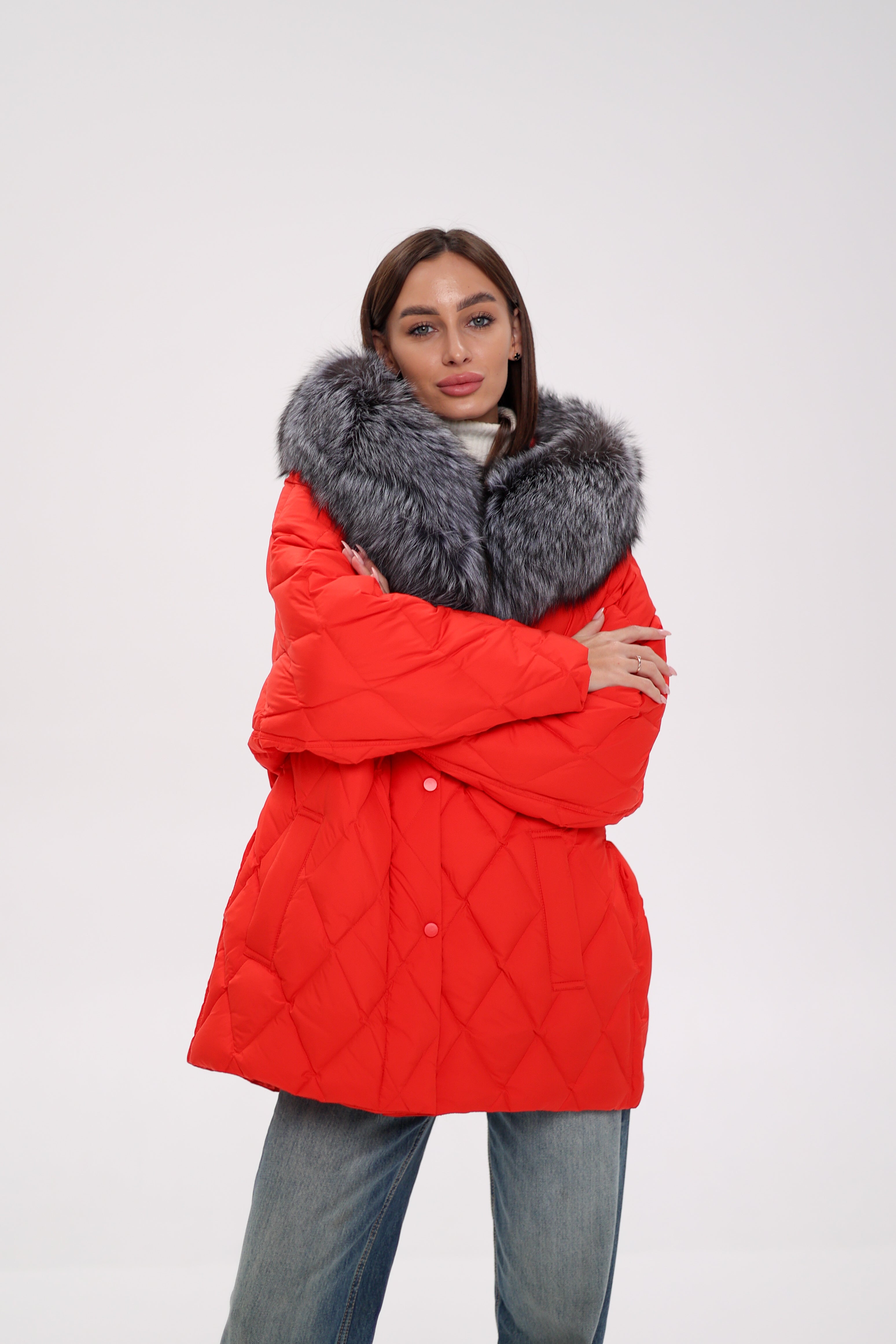 Genuine Silver Fox Down Fill Hooded Parka Alaska® Outerwear Company