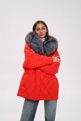 Genuine Silver Fox Down Fill Hooded Parka Alaska® Outerwear Company