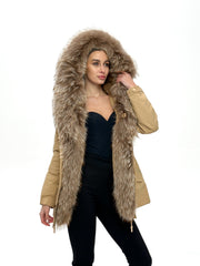 Genuine Silver Fur Trim Parka with Rabbit Fur Insulation Alaska® Outerwear Company