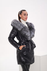 Genuine Silver Fox Fur Down Fill Coat Alaska® Outerwear Company