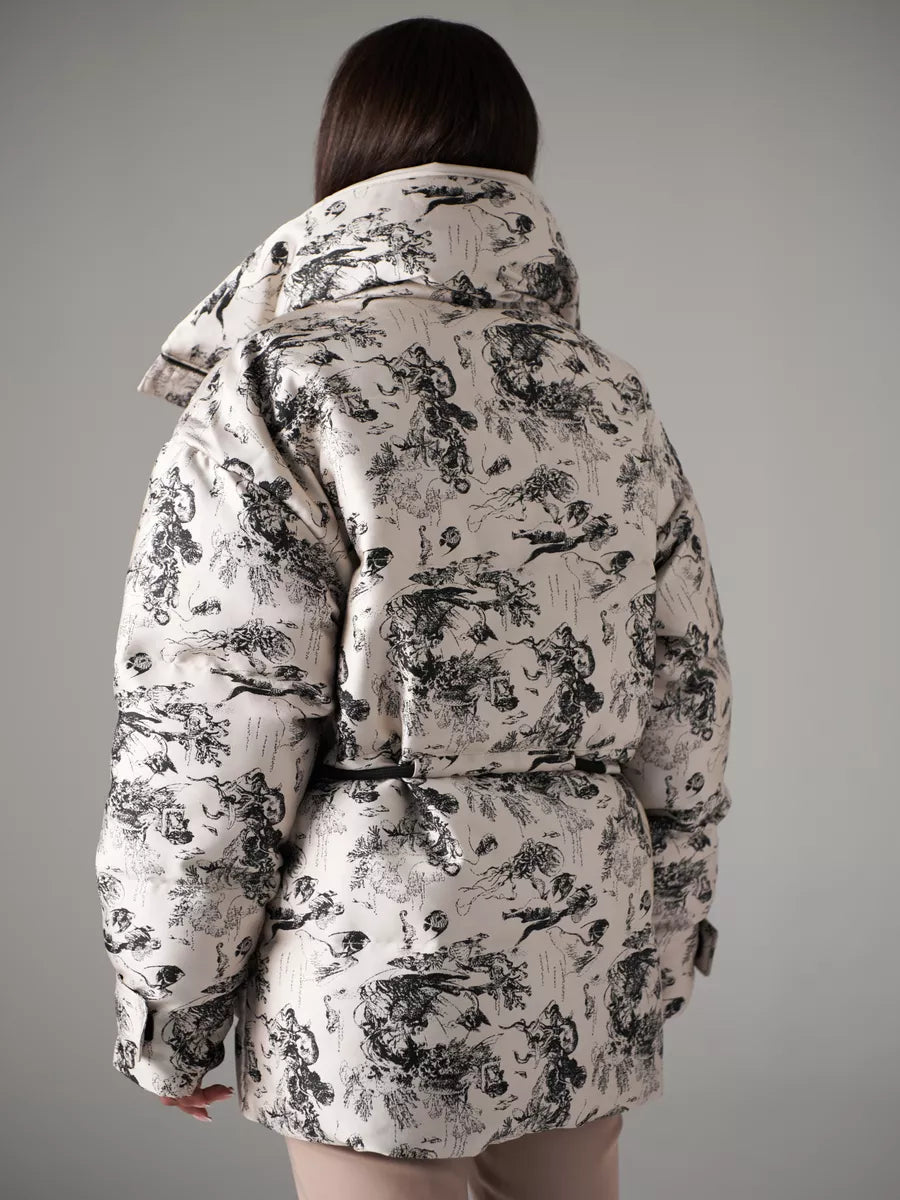 Monochrome Jacquard Down Fill Coat Alaska® Outerwear Company