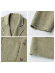 Women's Wool Double-sided Coat Family Shopolf