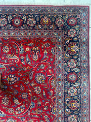Incredible Persian Kashan All Over Wool Rug 10’2” x 14’ Rugistan