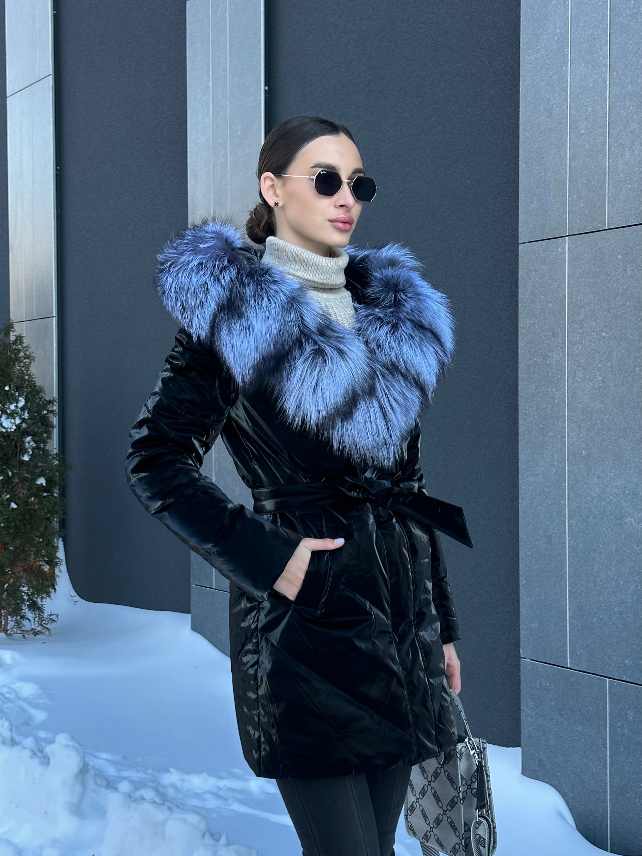Genuine Silver Fox Fur Down Fill Coat Alaska® Outerwear Company