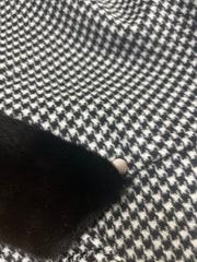 Genuine Scandinavian Mink Fur Virgin Wool Poncho Alaska® Outerwear Company