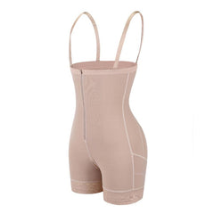 Beige shapewear with straps on a white background