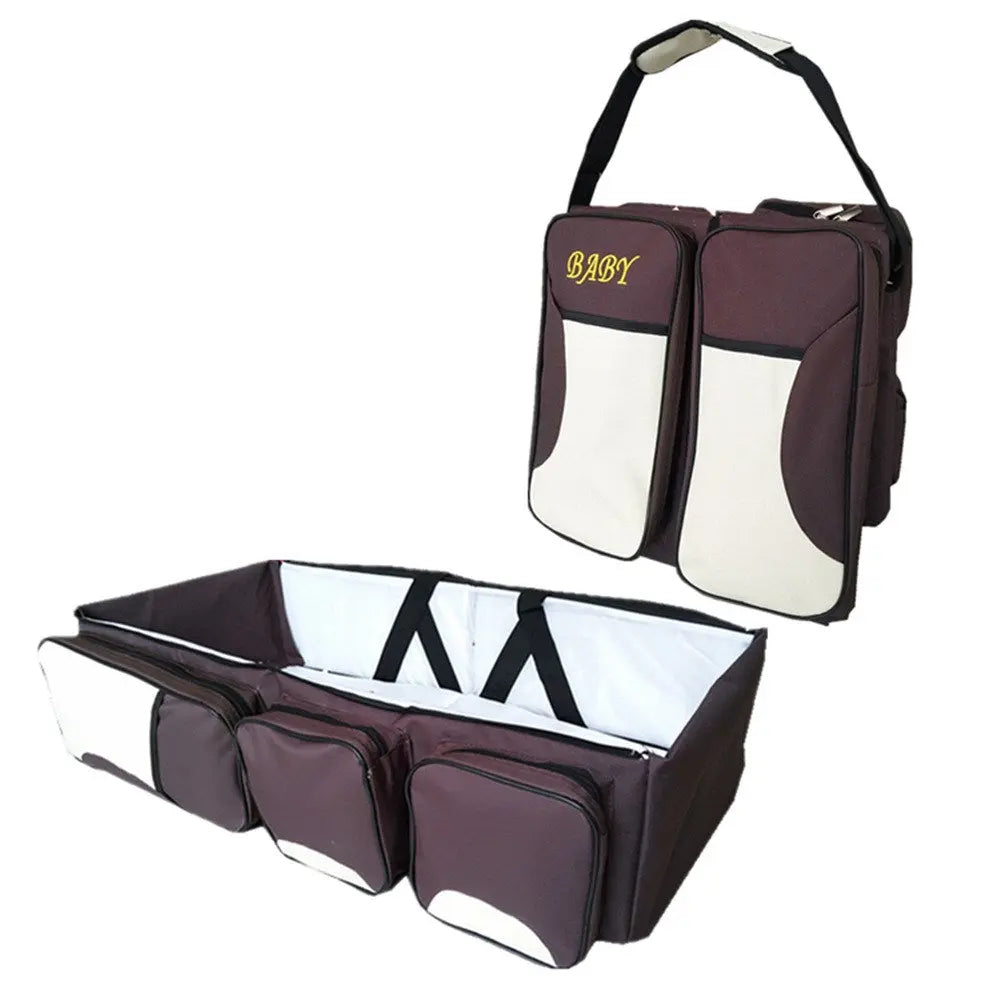 Portable Baby Bed | Folding Mommy Bag | Travel Essential