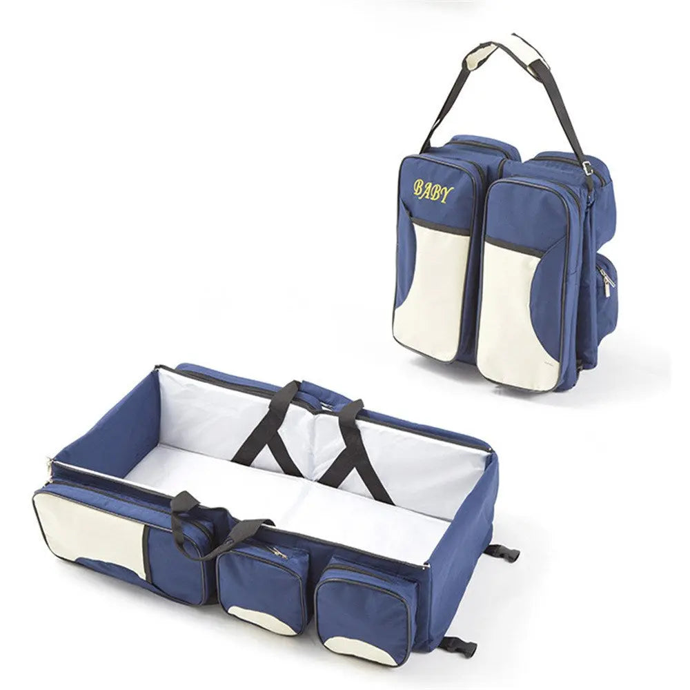 Portable Baby Bed | Folding Mommy Bag | Travel Essential