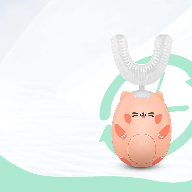 Ultrasonic Soft Silicone Electric Children Toothbrush Family Shopolf