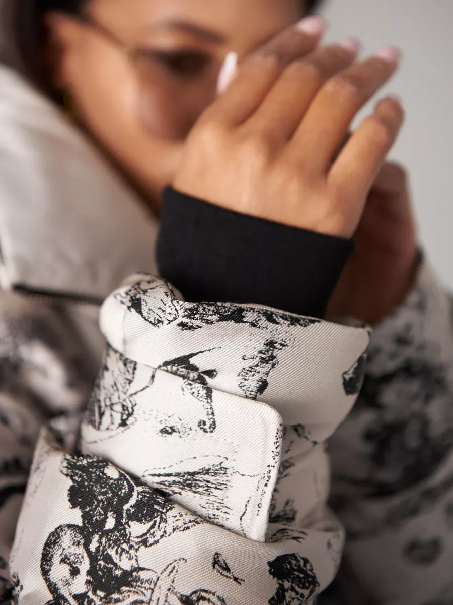 Monochrome Jacquard Down Fill Coat Alaska® Outerwear Company