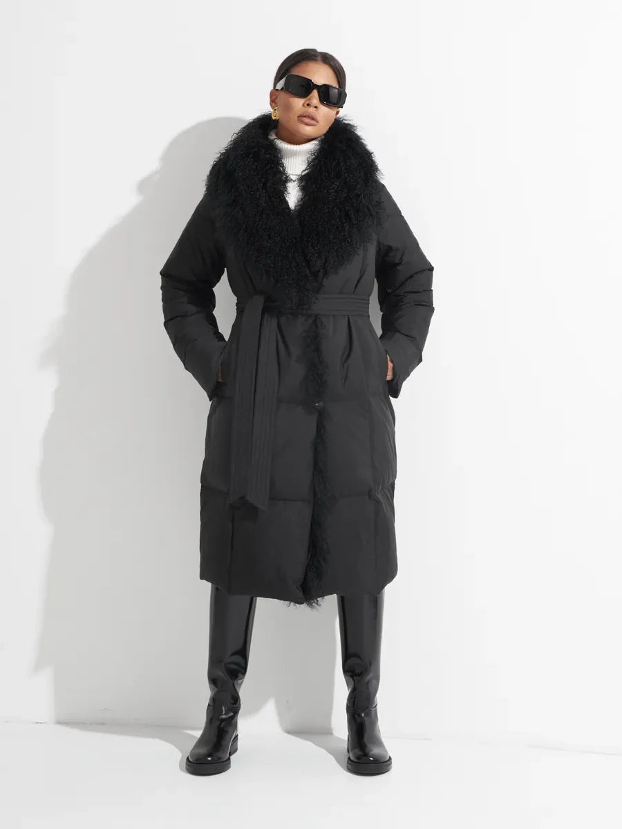 Genuine Lama Fur Premium Down Coat Alaska® Outerwear Company