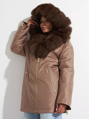 Genuine Polar Fox Fur Trim Rabbit Fur Insulated Parka Alaska® Outerwear Company