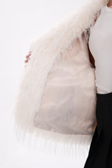 Faux Ostrich Luxe Wool Blend Coat Alaska® Outerwear Company